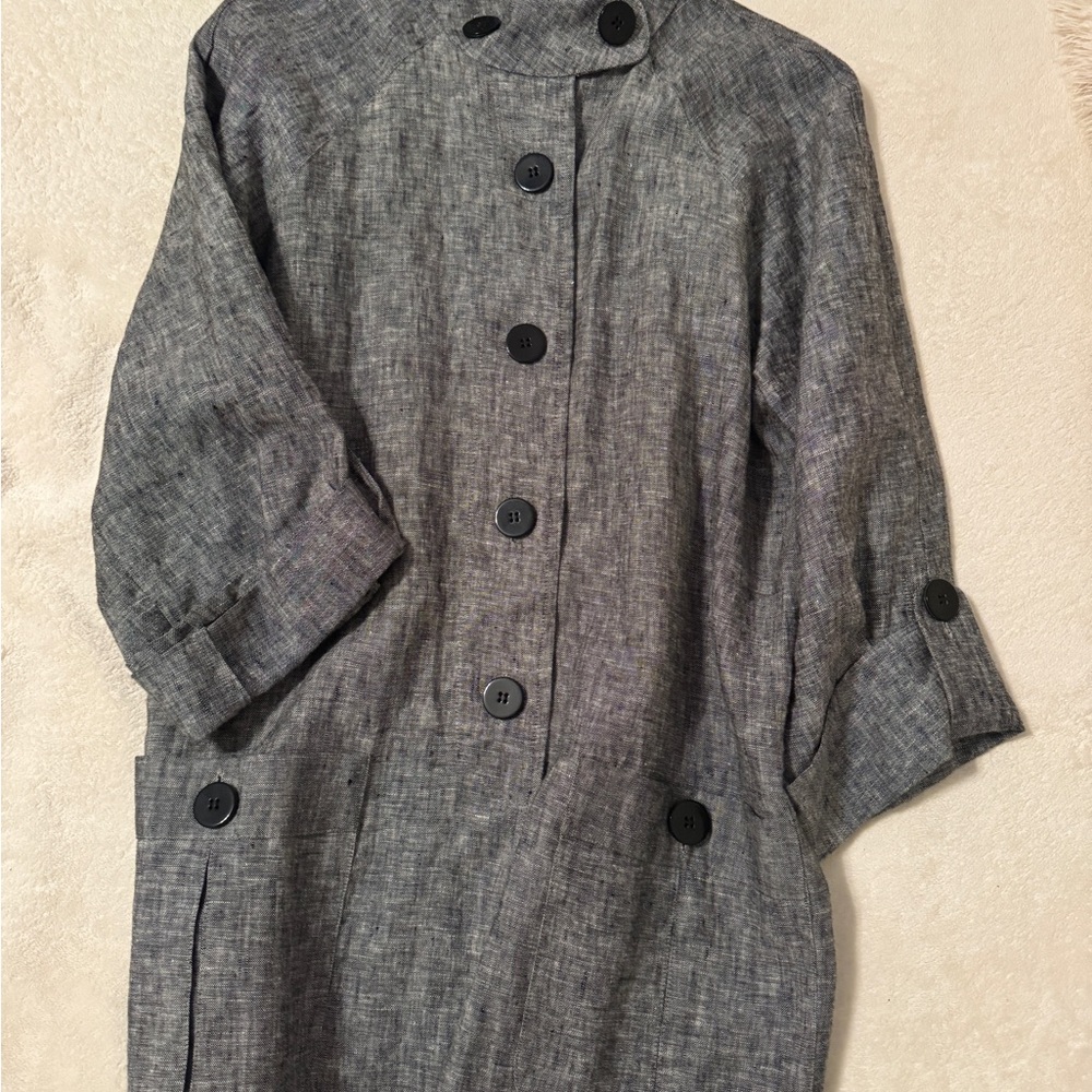 Neiman Marcus Charcoal Trench Coat